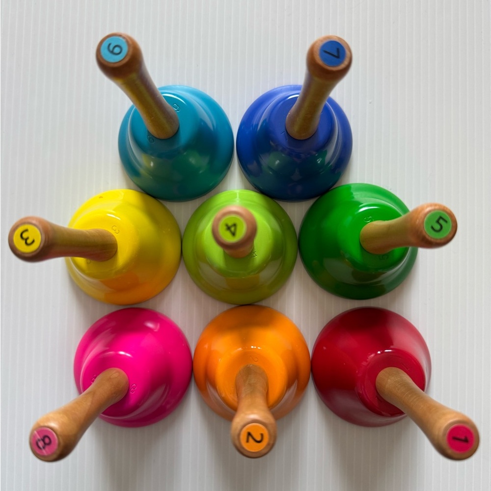 Pottery Barn Kids Tone Bells Set of 8 - Multicolor